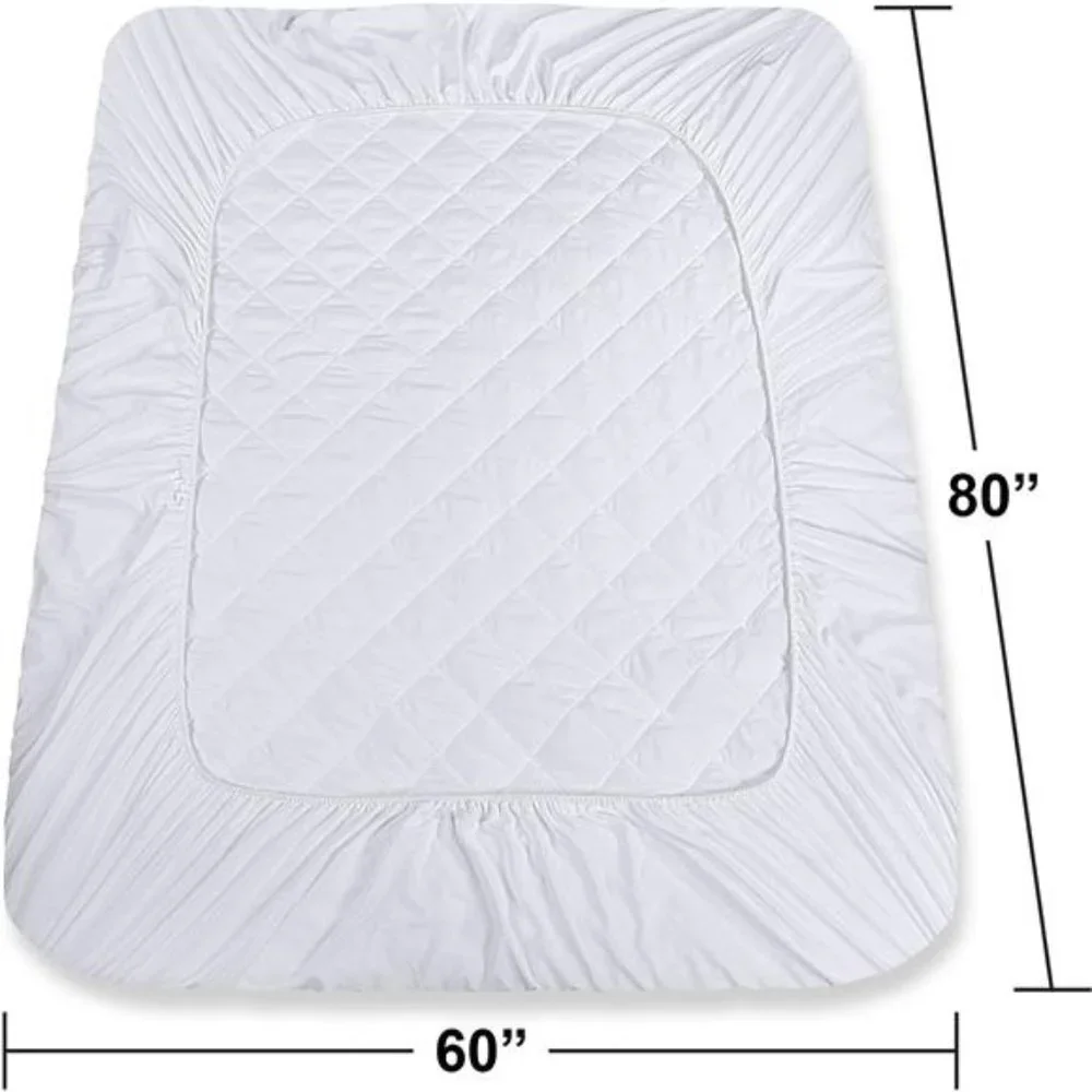 Utopia Bedding Quilted Fitted Mattress Pad (Queen) - Elastic Fitted Protector